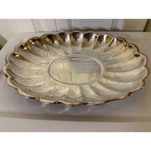 Vtg Reed & Barton Holiday Silver Plated EPNS‎ Serving Platter Dish 110 La…